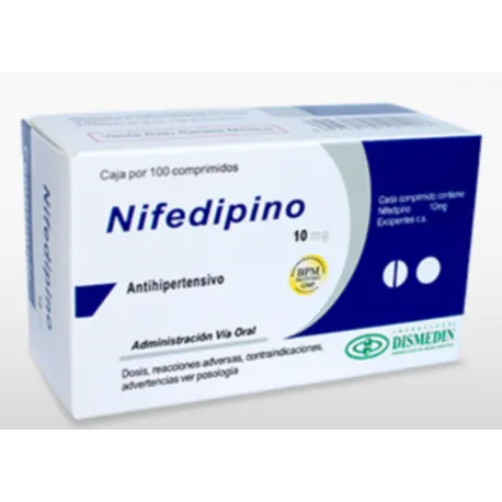 NIFEDIPINO 20 MG CAJA X 100 COMPRIMIDOS - Ecofarma